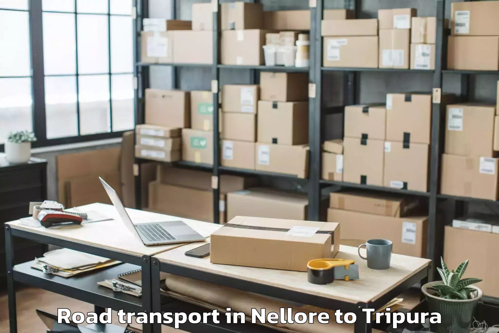 Top Nellore to Jirania Road Transport Available